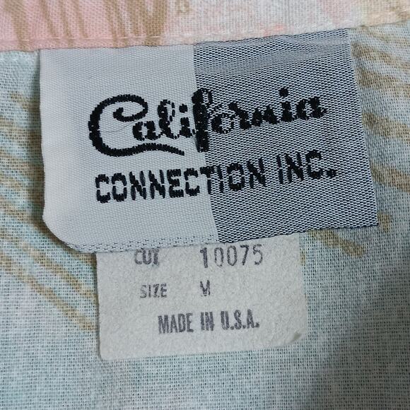 Vintage California Connection Inc. Shirt Size Medium Stars and Moons Buton Down - Picture 6 of 8
